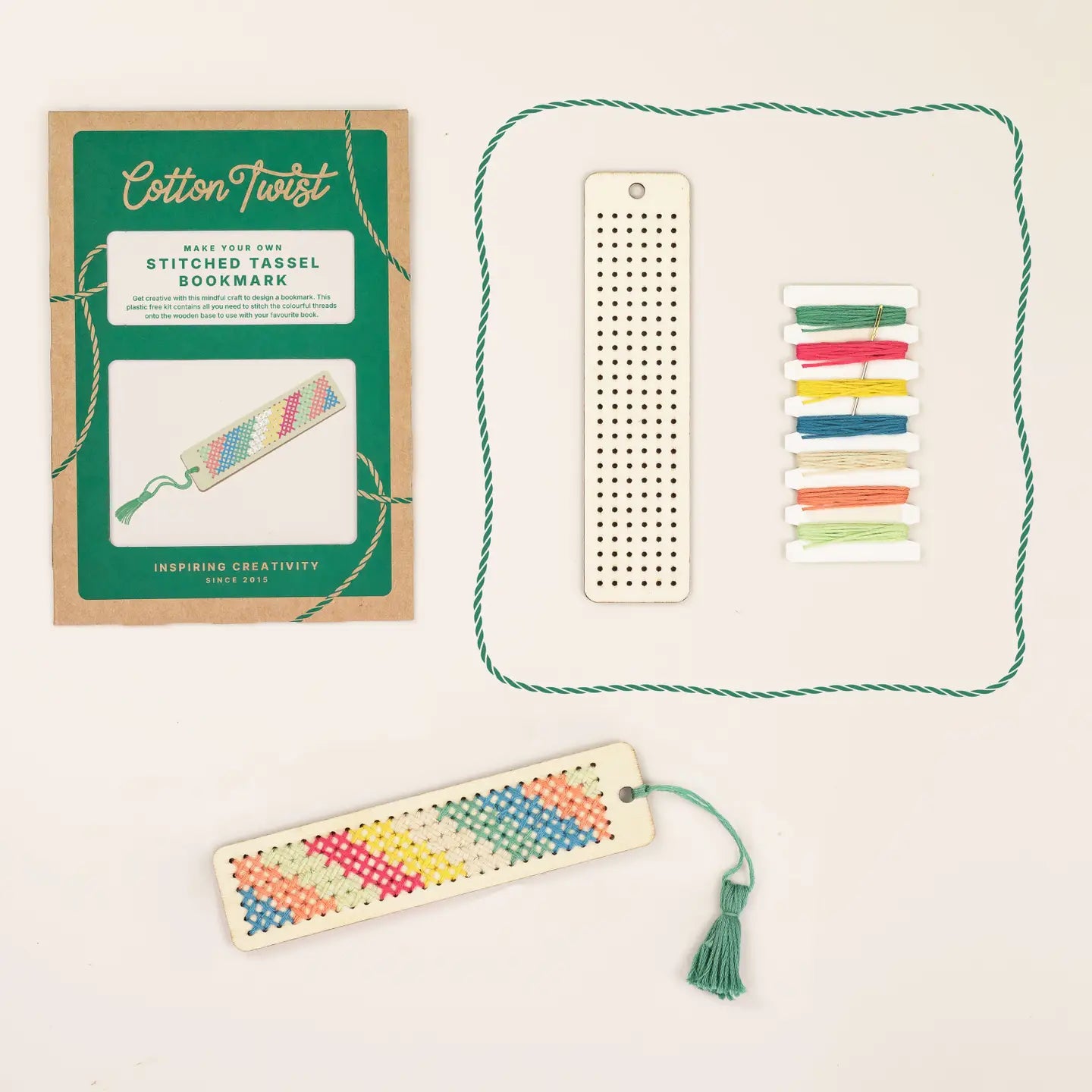 Cotton Twist - Make Your Own Stitched Tassel Bookmark DIY craft kit | Scout & Co