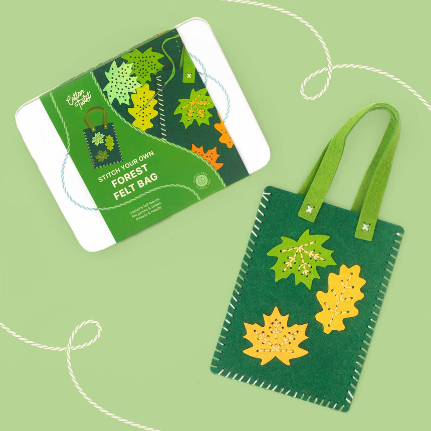 Cotton Twist - Stitch Your Own Forest Felt Bag craft kit | Scout & Co