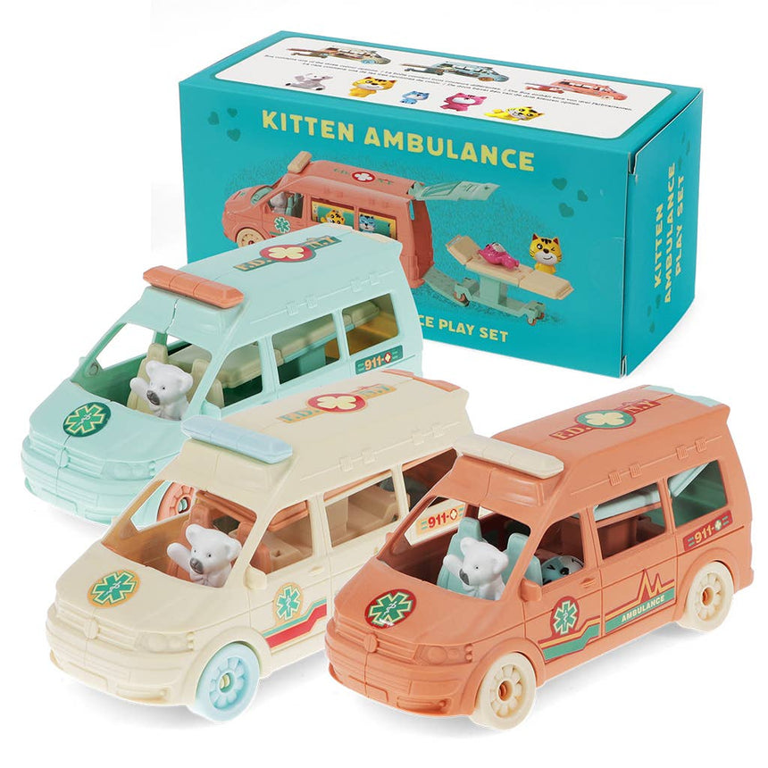 Rex - Little world playset - Kitten ambulance | Scout & Co