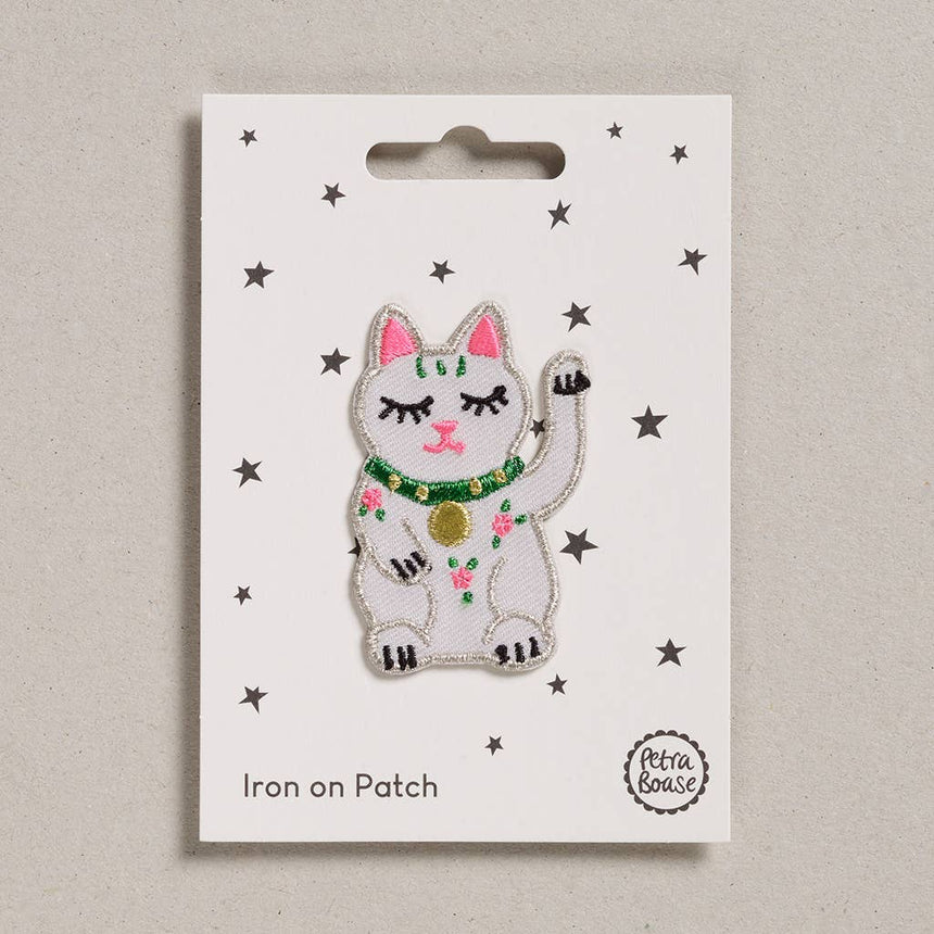 Petra Boase - Iron on Patch - Lucky Cat | Scout & Co