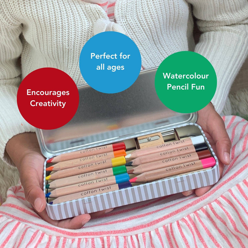 Cotton Twist - Jumbo Watercolour Pencils Tin | Scout & Co