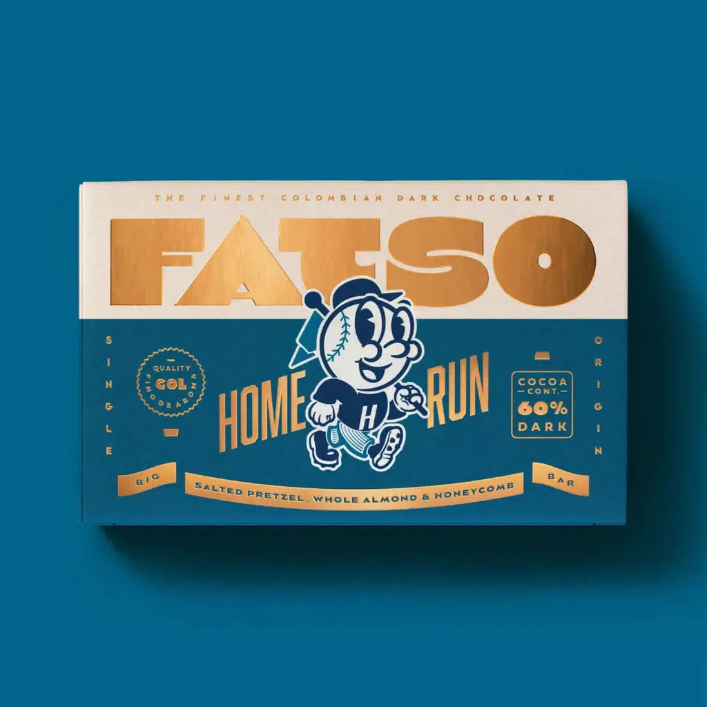 Fatso - Home Run dark chocolate bar - salted pretzel, almond & honeycomb | Scout & Co