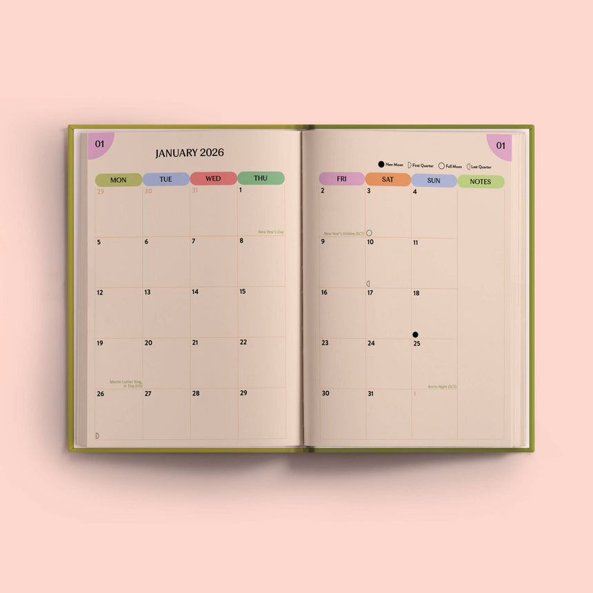Good Tuesday - 2026 Diary Weekly Planner - Harlequin | Scout & Co