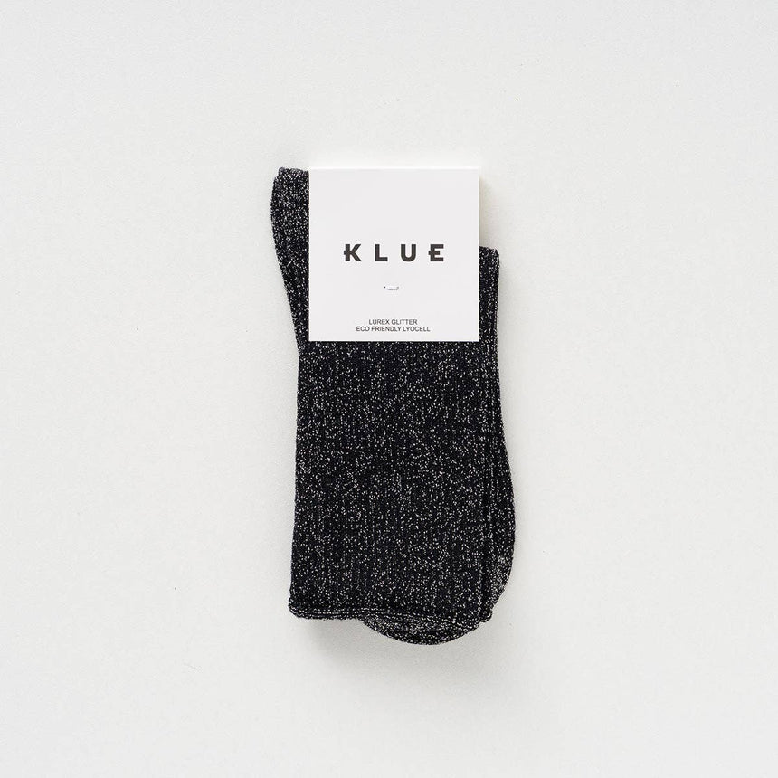 Klue - Glitter Lurex socks - Black | Scout & Co