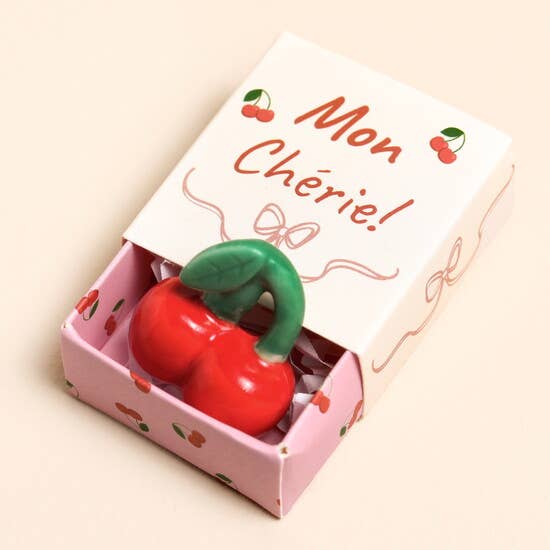 Lisa Angel - Tiny Matchbox Ceramic Token: Cherry