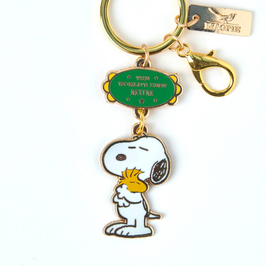 Magpie x Peanuts - World's Best Mum keyring | Scout & Co