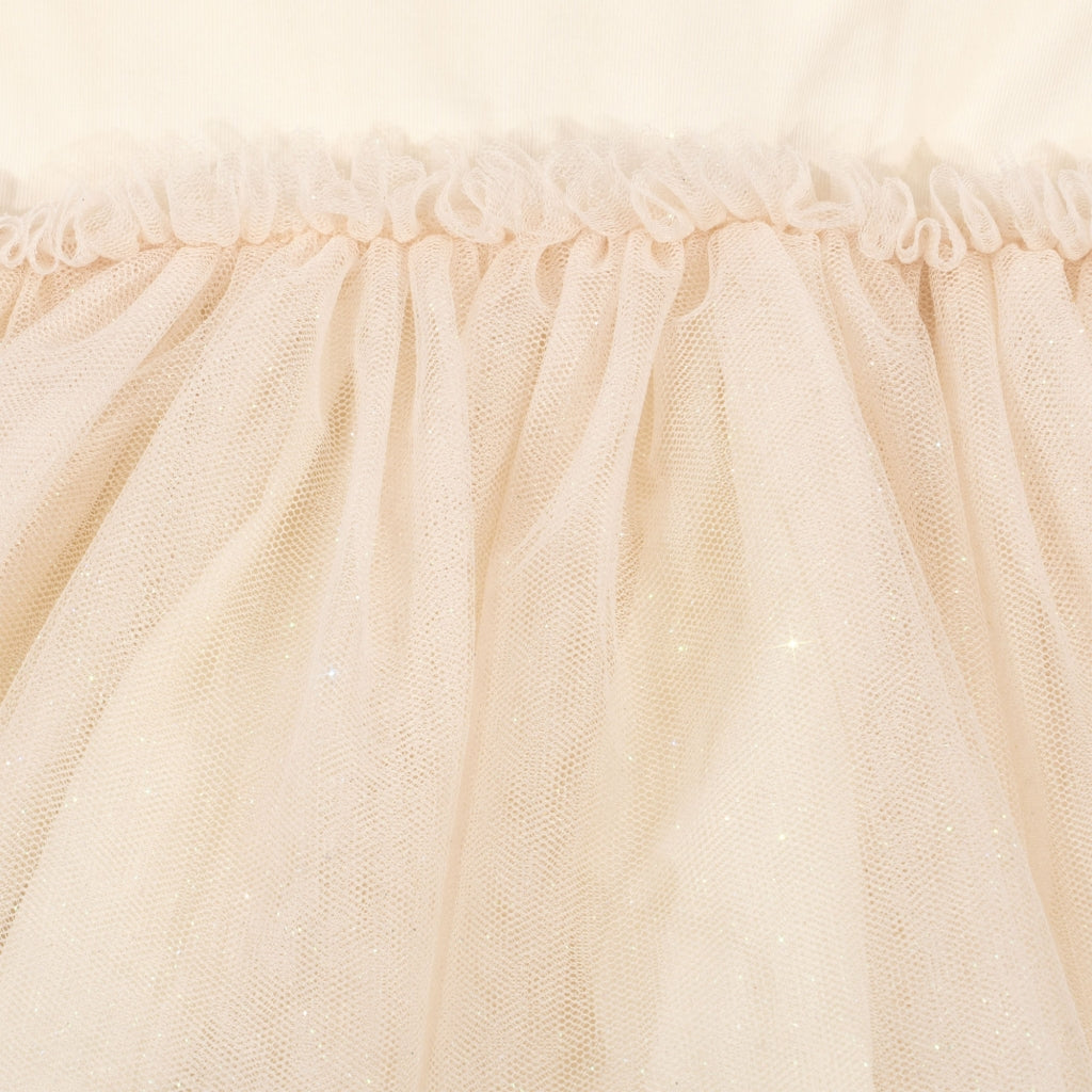 Konges Sløjd - Swan fairy ballerina strap dress - Buttercream glitter | Scout & Co