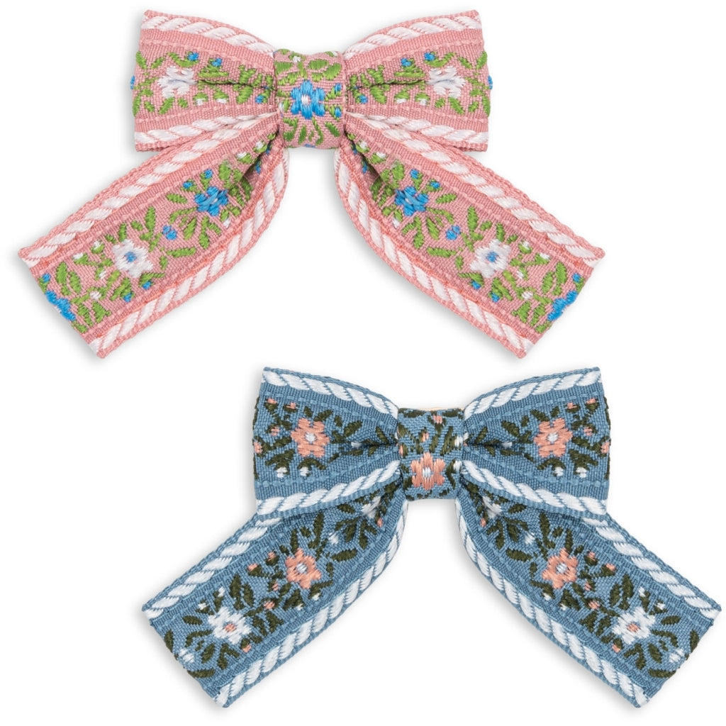 Konges Sløjd - Ribbon bow hair clips - set of 4 - Sorbet | Scout & Co