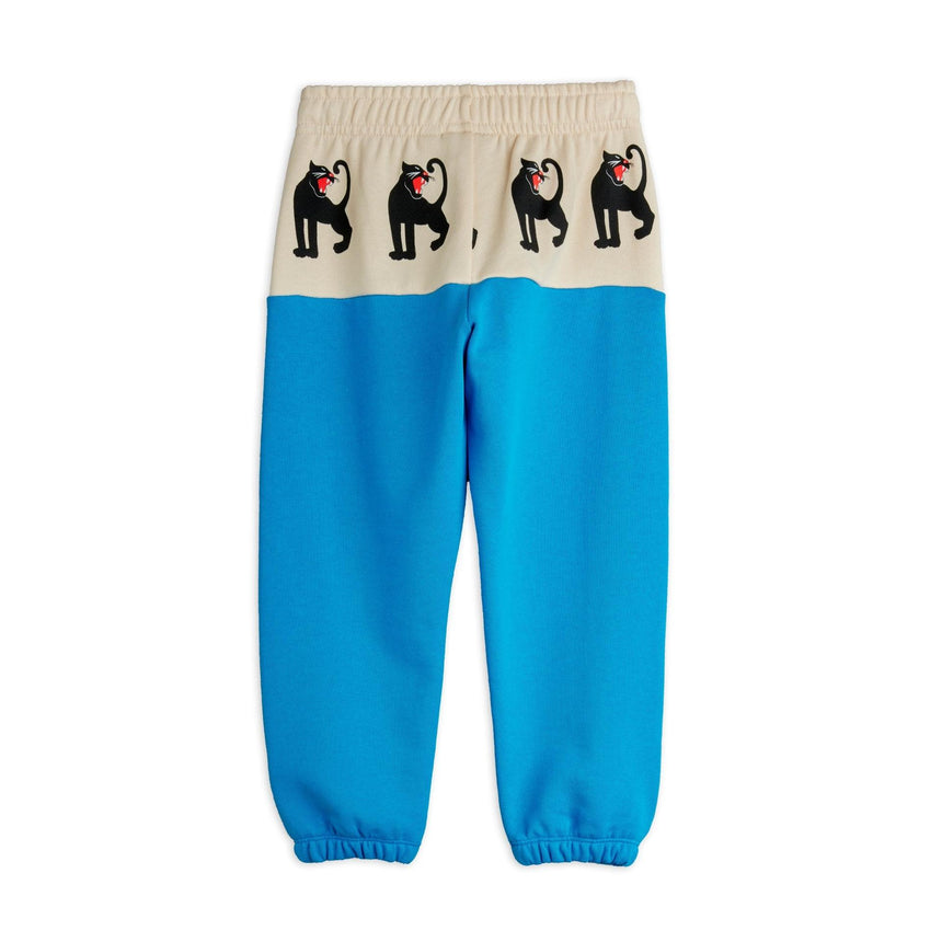 Mini Rodini - Panther panel sweatpants - blue | Scout & Co