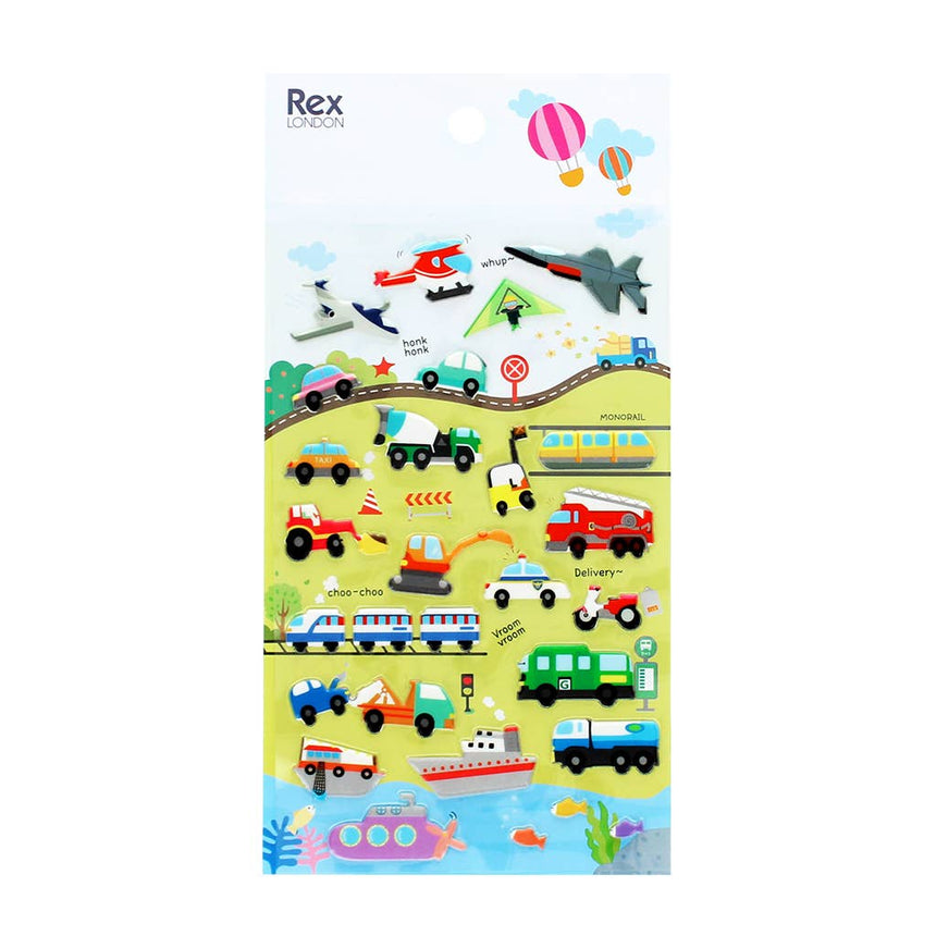 3D puffy stickers - Vehicles | Scout & Co