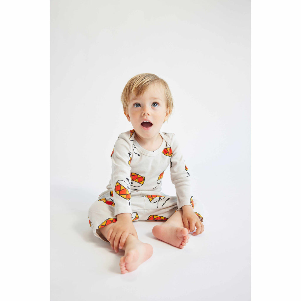 Bobo Choses - Play The Drum all-over bodysuit - baby | Scout & Co