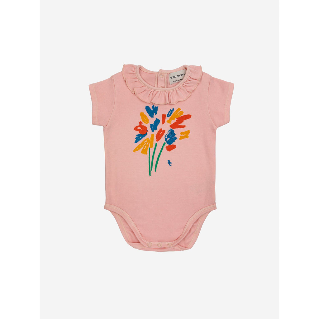Bobo Choses - Fireworks ruffle collar bodysuit - baby | Scout & Co