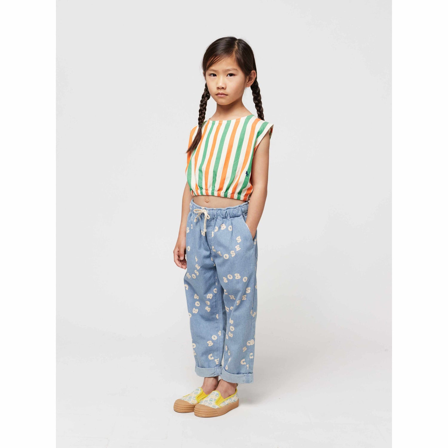 Bobo Choses - Vertical Stripes woven top | Scout & Co