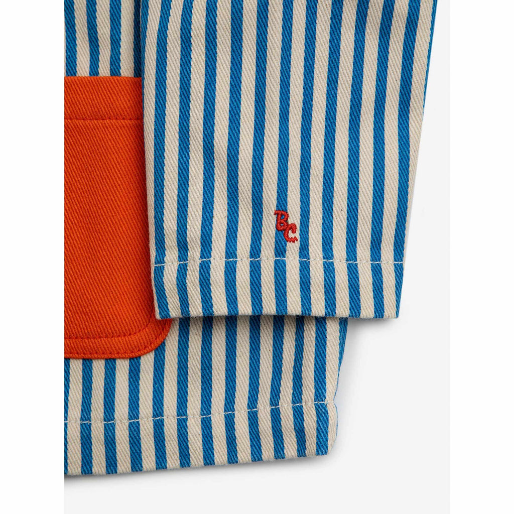 Bobo Choses - Striped colour-block denim jacket | Scout & Co