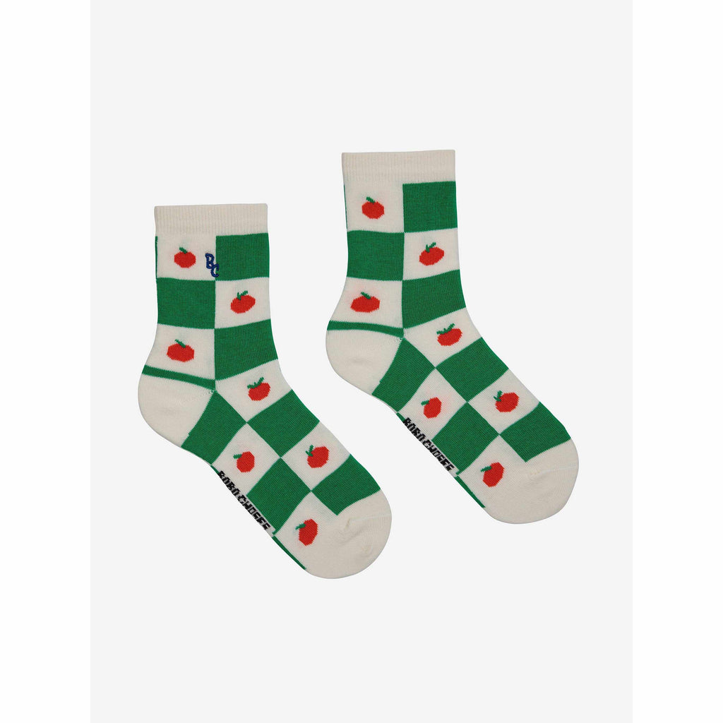Bobo Choses - Tomato all-over short socks | Scout & Co