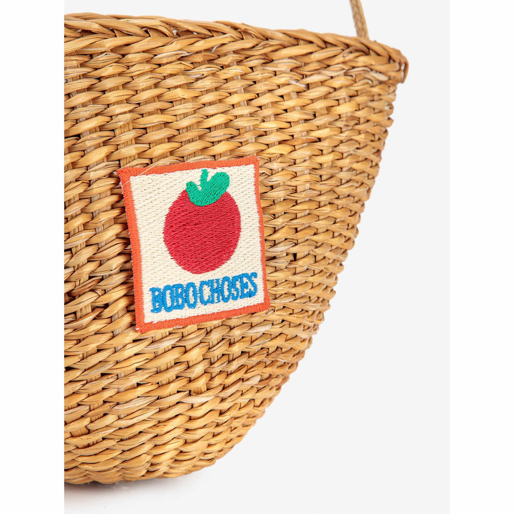 Bobo Choses - BC tomato patch raffia handbag | Scout & Co