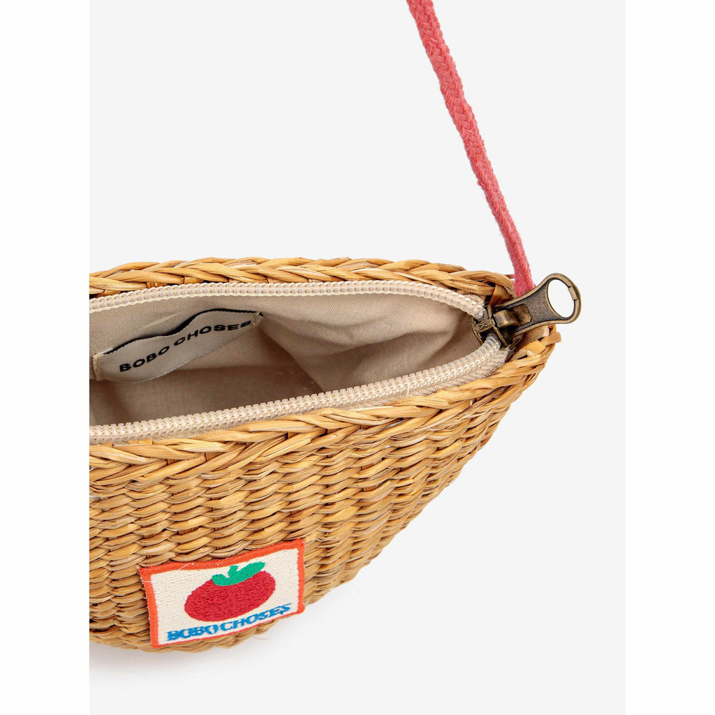 Bobo Choses - BC tomato patch raffia handbag | Scout & Co