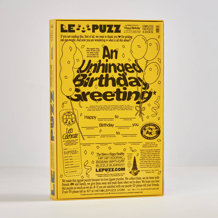 Le Puzz - Happy Birthday 1000-piece jigsaw puzzle