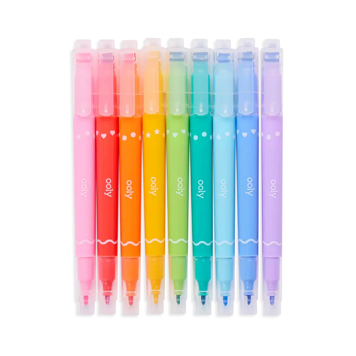 Ooly - Confetti Stamp double-ended markers - set of 9 | Scout & Co