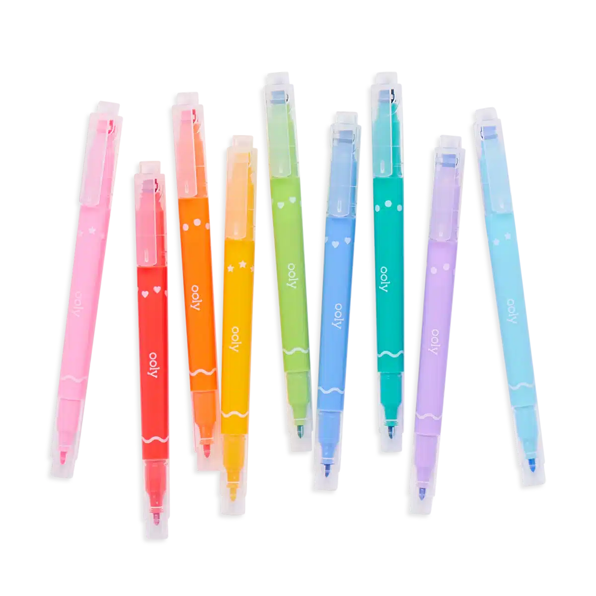 Ooly - Confetti Stamp double-ended markers - set of 9 | Scout & Co