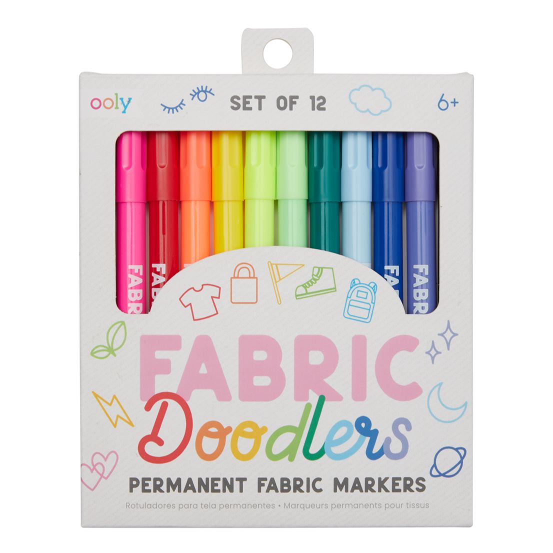 Ooly - Fabric Doodlers markers - set of 12 | Scout & Co
