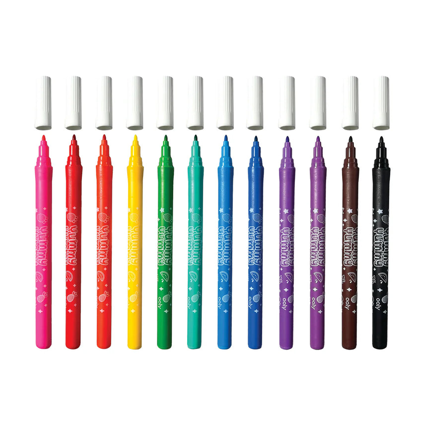 Ooly - Yummy Yummy washable scented pointed tip markers - set of 12 | Scout & Co