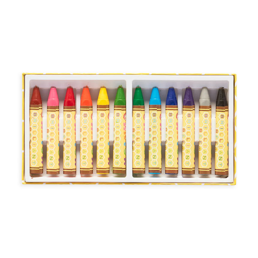Ooly - Brilliant Bee crayons - set of 12 | Scout & Co