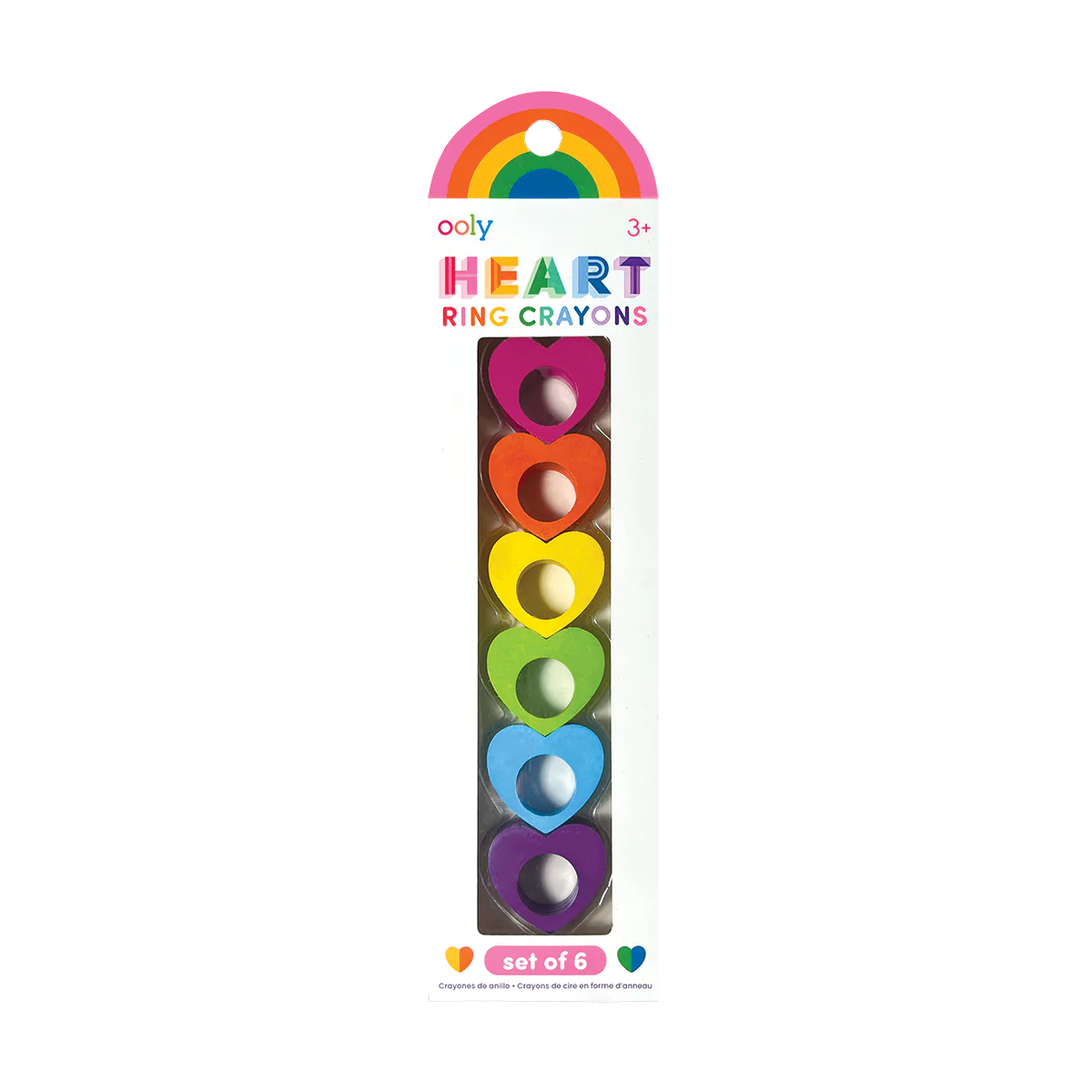 Ooly - Heart ring crayons - set of 6 | Scout & Co