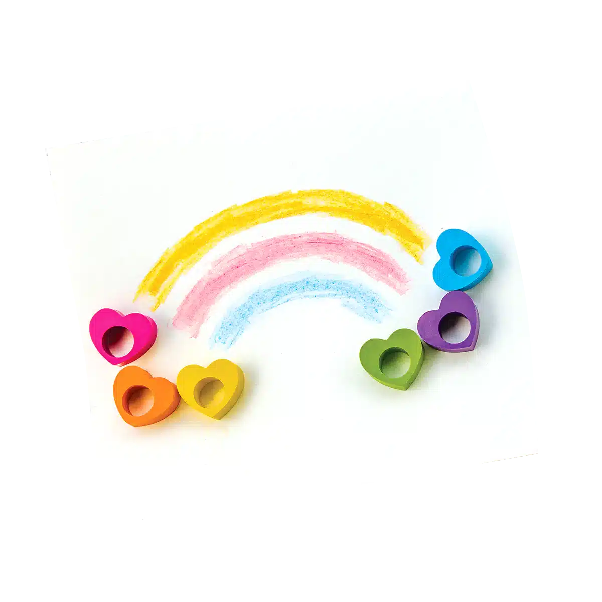 Ooly - Heart ring crayons - set of 6 | Scout & Co