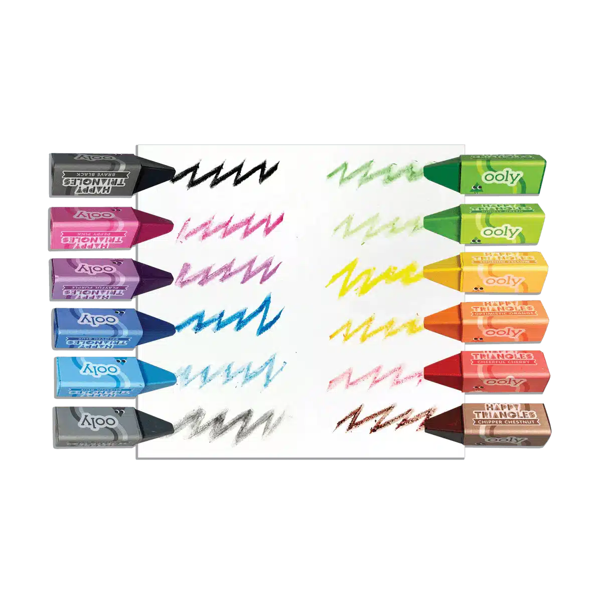 Ooly - Happy Triangles jumbo crayons - set of 12 | Scout & Co