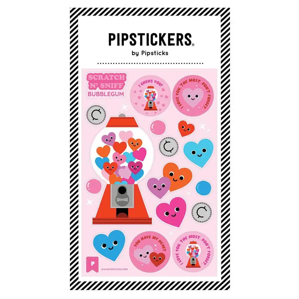 Pipsticks - I Chews You scratch 'n sniff sticker sheet | Scout & Co