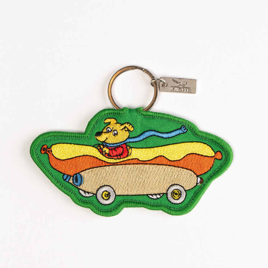 Magpie x Richard Scarry - Hotdog Car key charm | Scout & Co