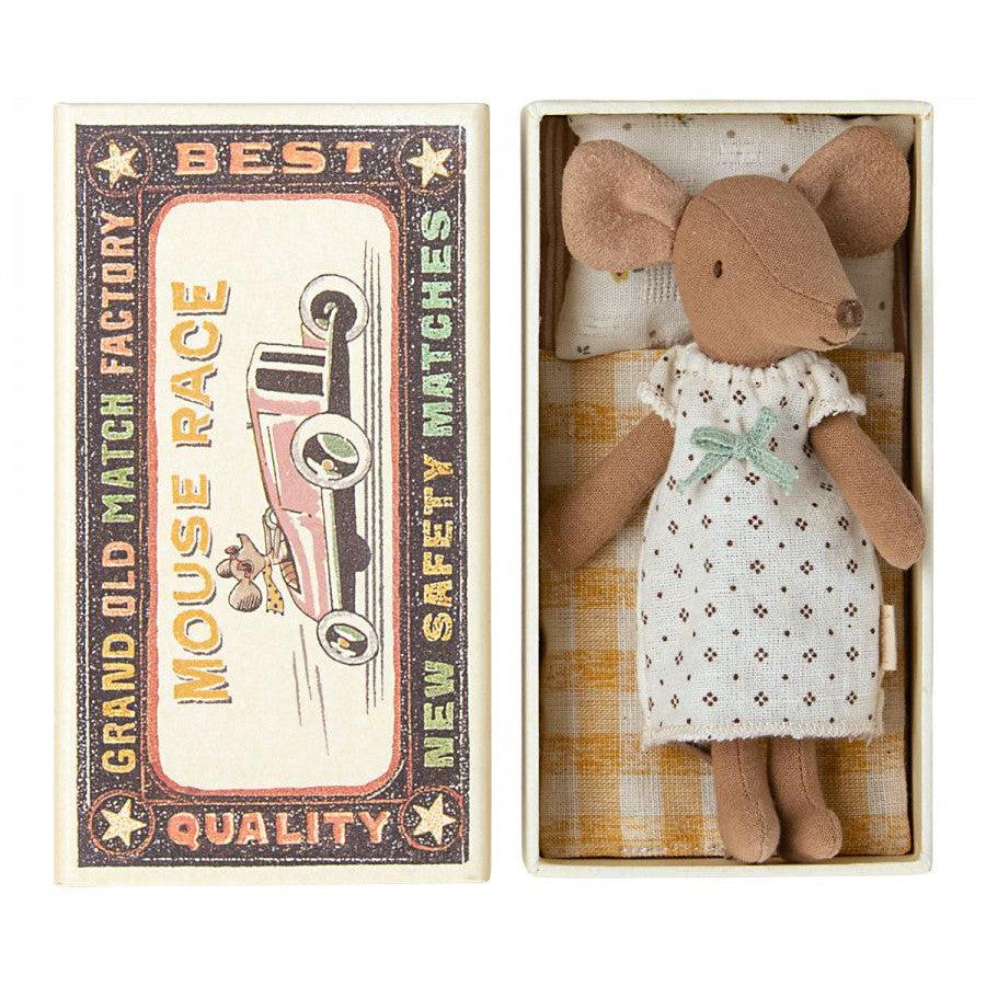 Maileg - Big Sister mouse in box - bow dress | Scout & Co