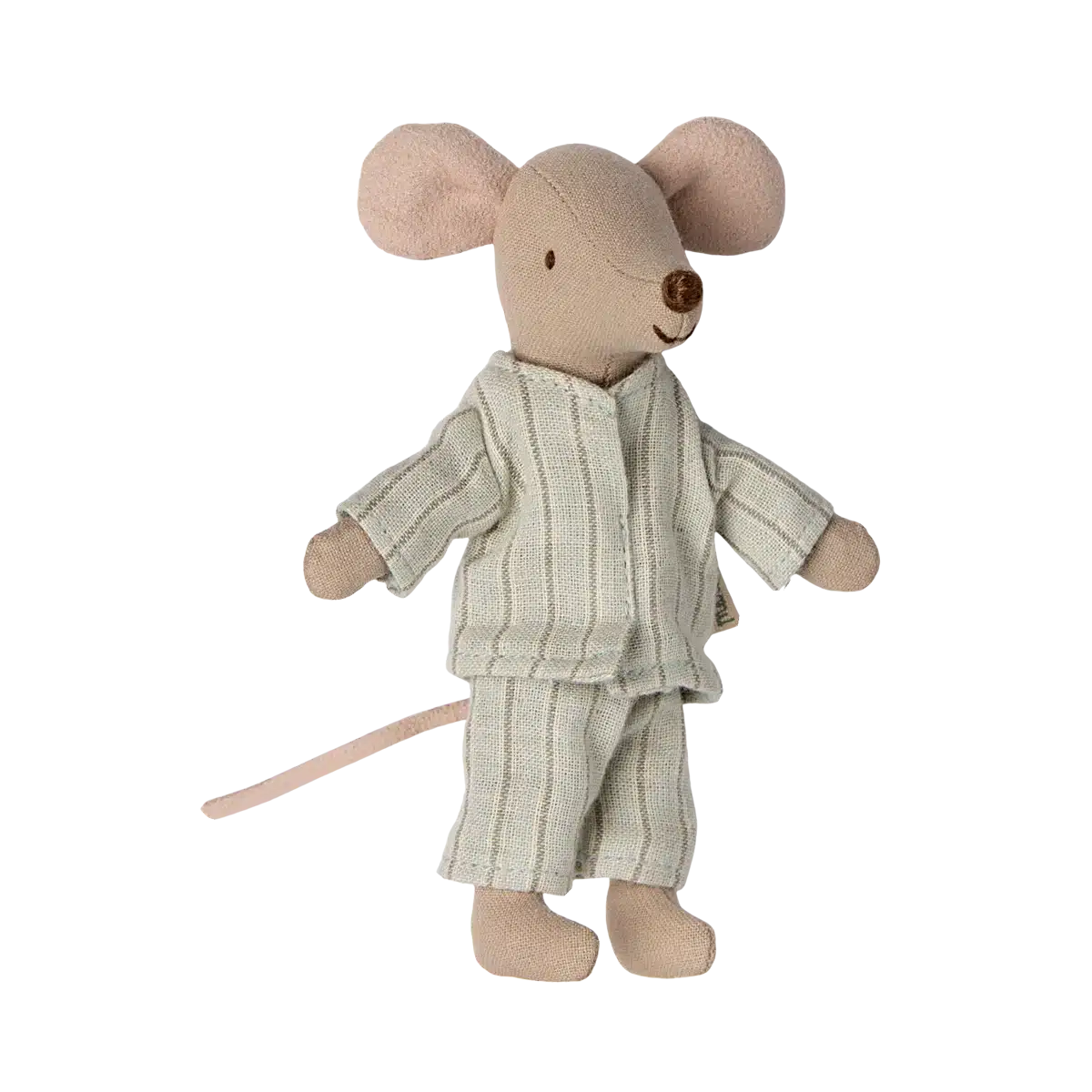 Maileg - Big brother mouse in matchbox - pale blue striped pyjamas | Scout & Co