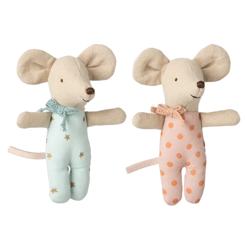 Maileg - Baby mice twins in matchbox - polkadot | Scout & Co