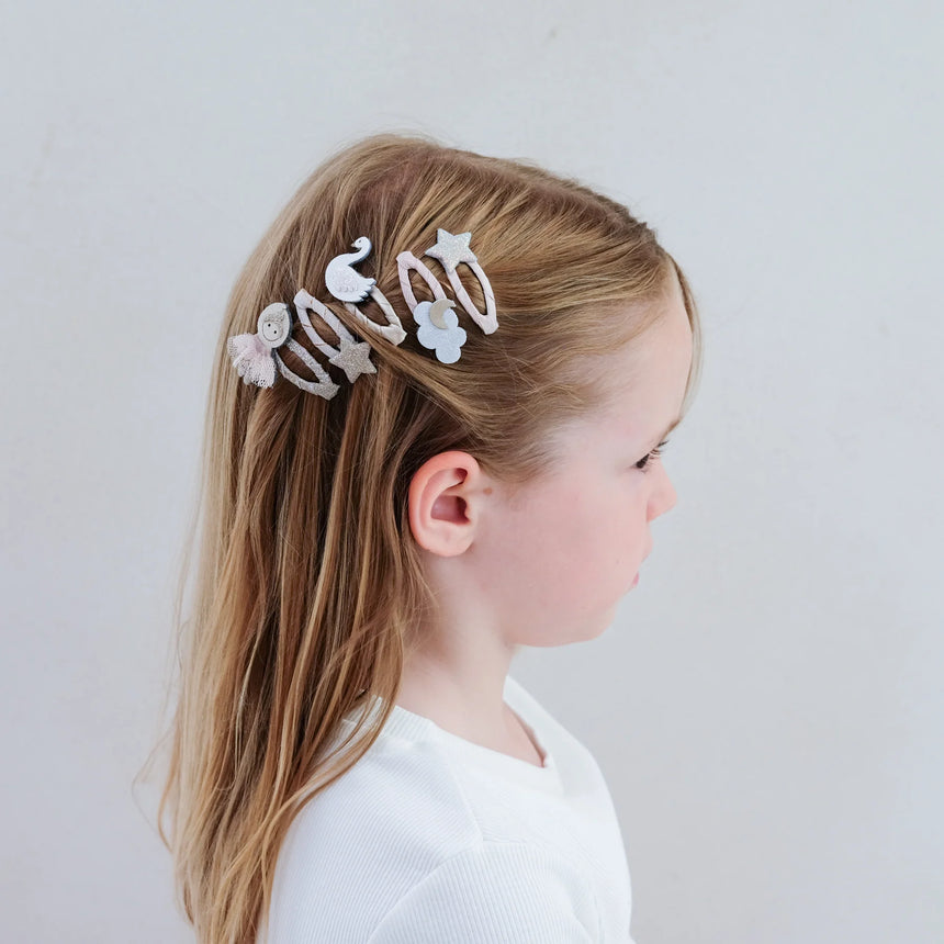 Mimi & Lula - Ballerina mini clic clac hair clips - set of 5 | Scout & Co