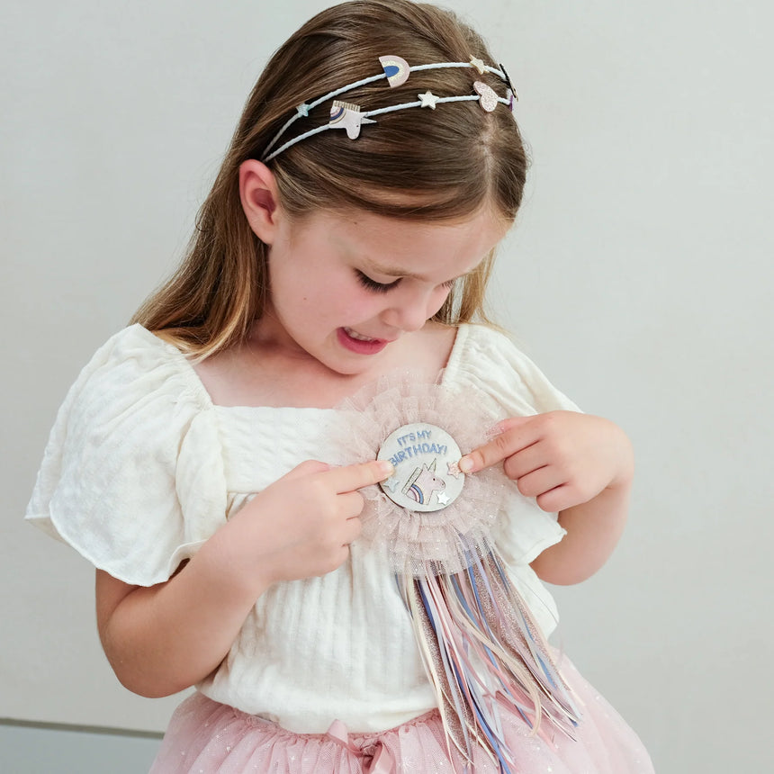 Mimi & Lula - Unicorn Birthday rosette badge | Scout & Co