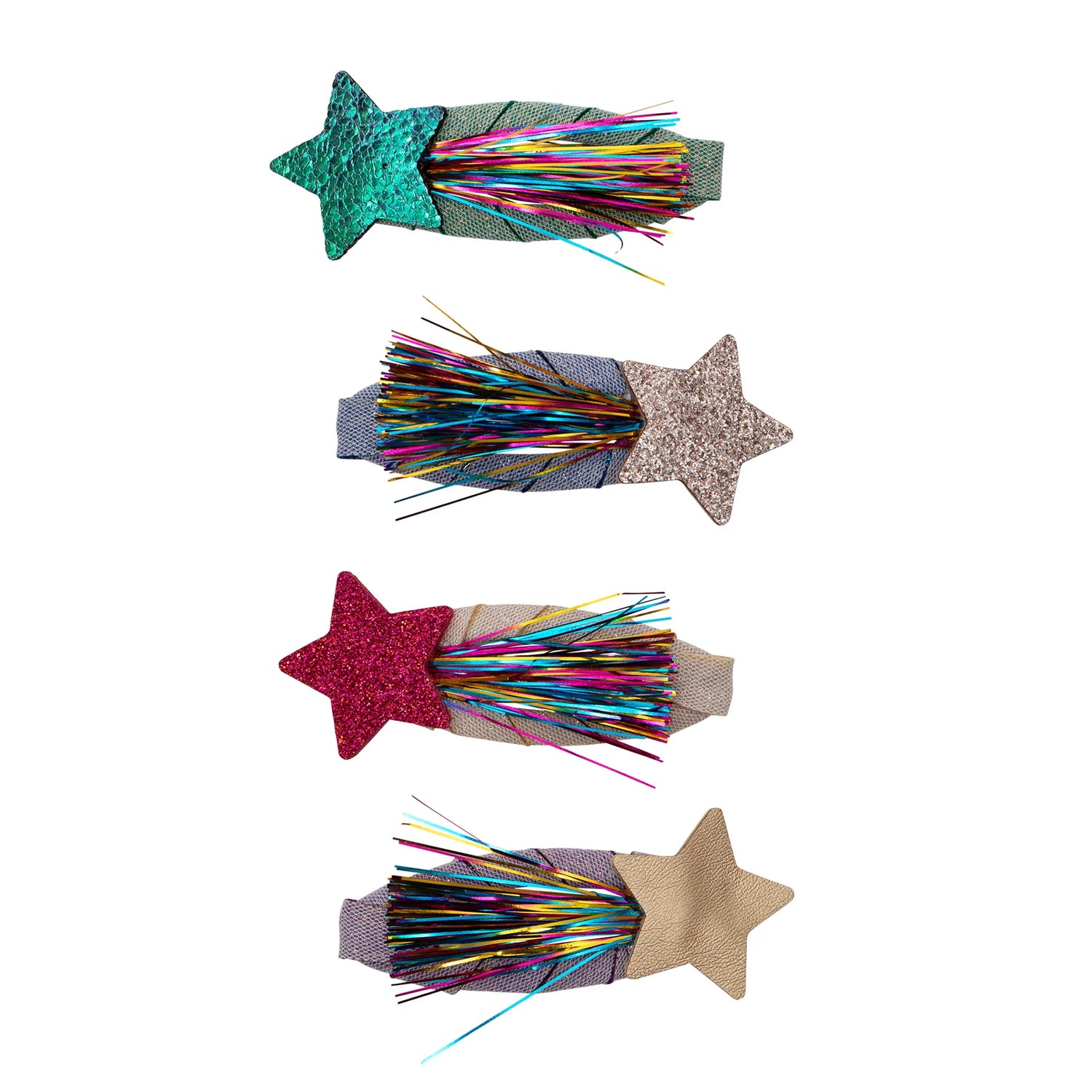 Mimi & Lula - Tinsel Star clic clac hair clips - set of 4