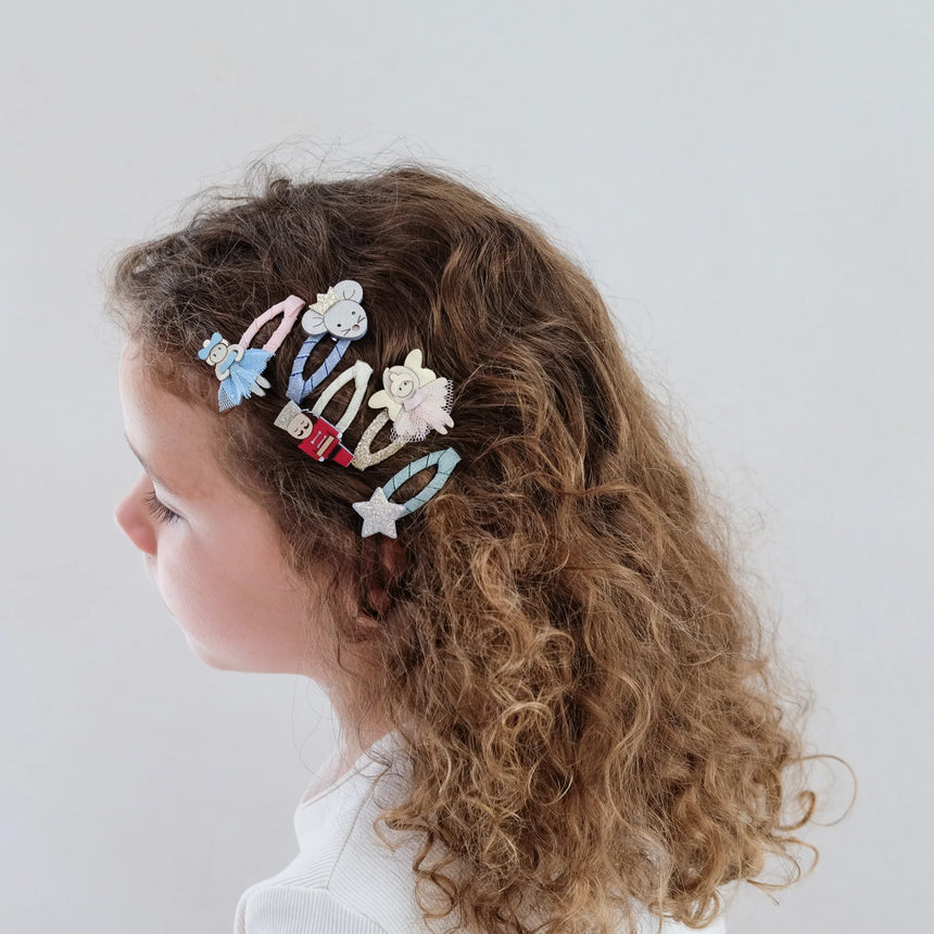 Mimi & Lula - Nutcracker mini clic clac hair clips - set of 5 | Scout & Co