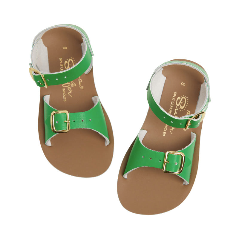 Saltwater Surfer Sandals - Kelly Green - Kids | Scout & Co