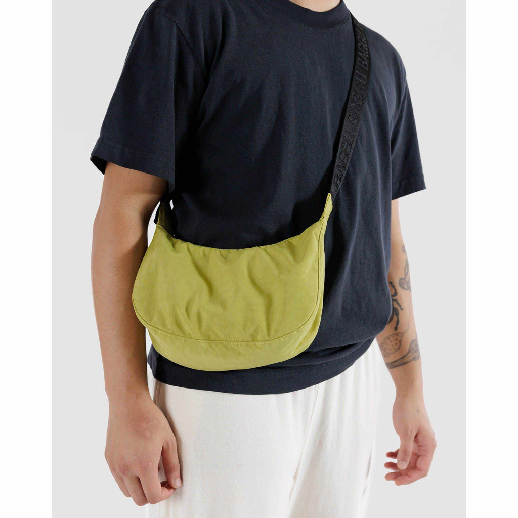 Baggu - Small Nylon Crescent bag - Lemongrass | Scout & Co