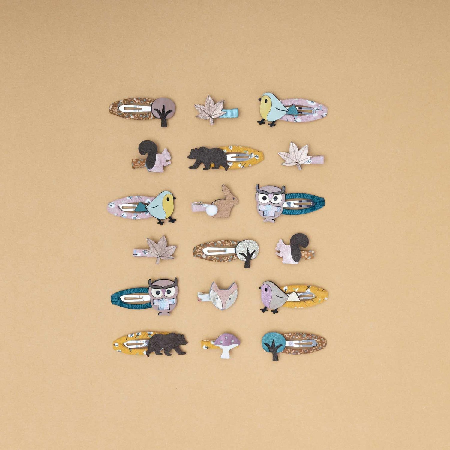 Mimi & Lula - Autumn Tree hair clic clacs - set of 4 | Scout & Co