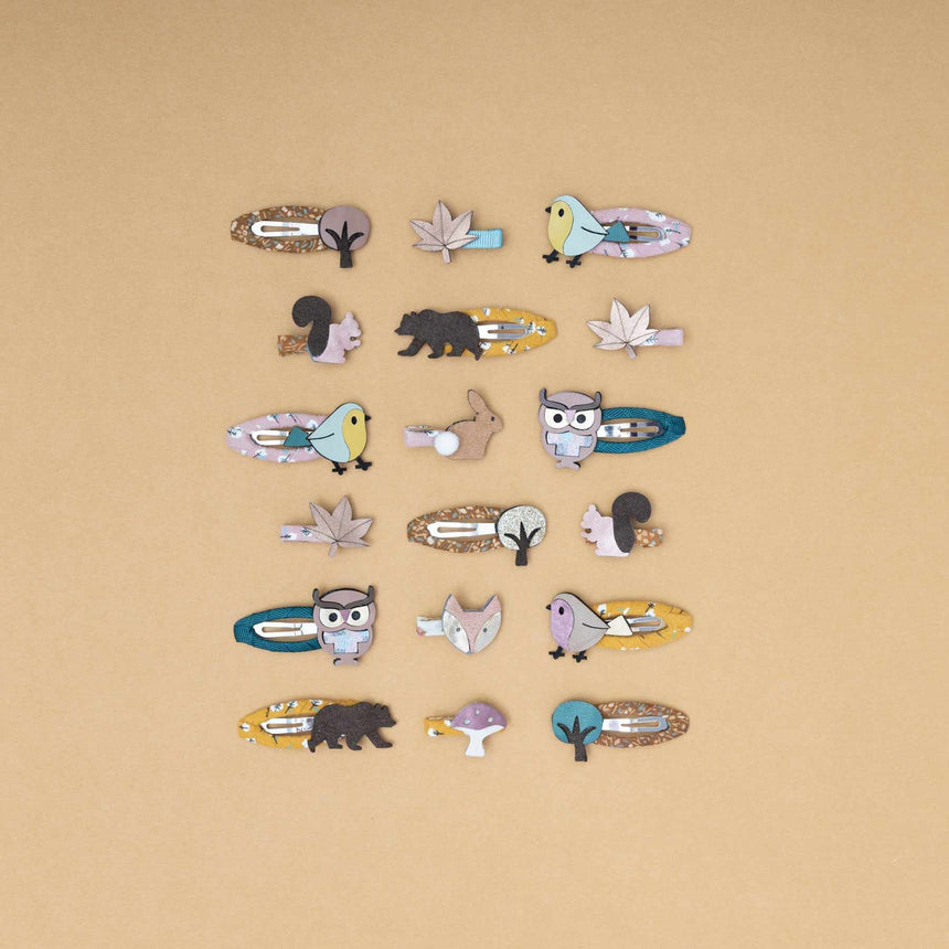 Mimi & Lula - Autumn Tree hair clic clacs - set of 4 | Scout & Co