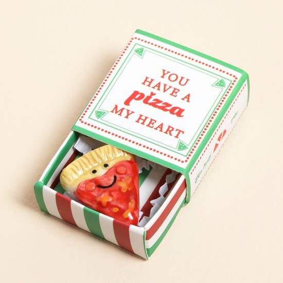 Lisa Angel - Tiny Matchbox Ceramic Token - Pizza | Scout & Co
