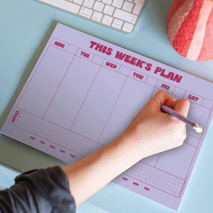 Good Tuesday - A4 Weekly Planner Pad - Lilac & Plum | Scout & Co