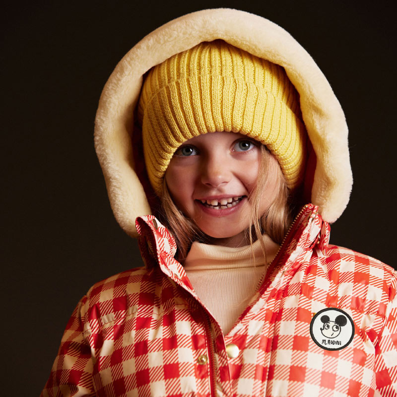 Mini Rodini - Ritzratz patch gingham heavy puffer jacket | Scout & Co