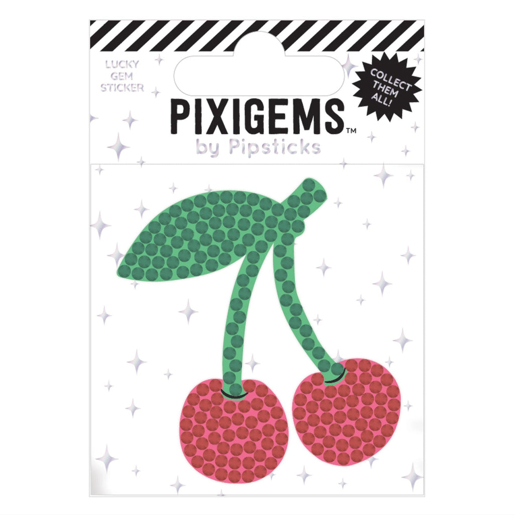 Pipsticks - Cha Cha Cherry Pixigem lucky gem sticker | Scout & Co