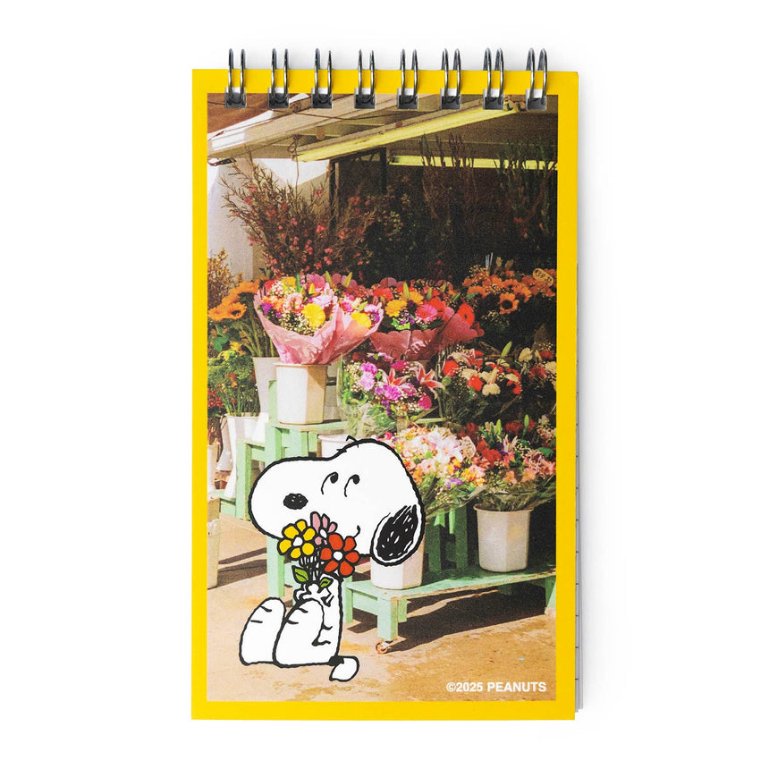 3P4 x Peanuts - Snoopy Flower Bouquet Mini Notebook | Scout & Co