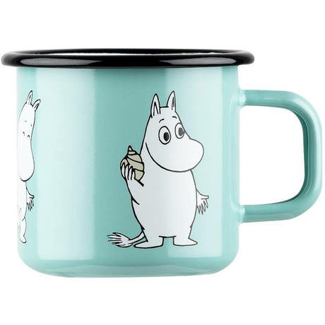Muurla - Moomin enamel mug - Moomintroll Mint | Scout & Co