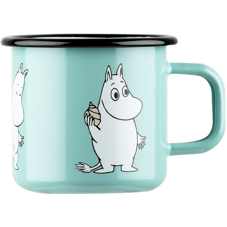 Muurla - Moomin enamel mug - Moomintroll Mint | Scout & Co